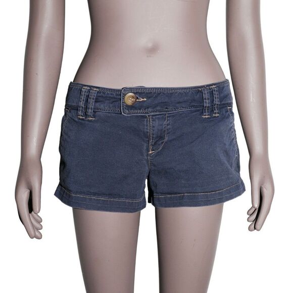 Vintage American Eagle Low-Rise Shorts Y2K Preppy Casual Women Size 4 - Picture 1 of 3
